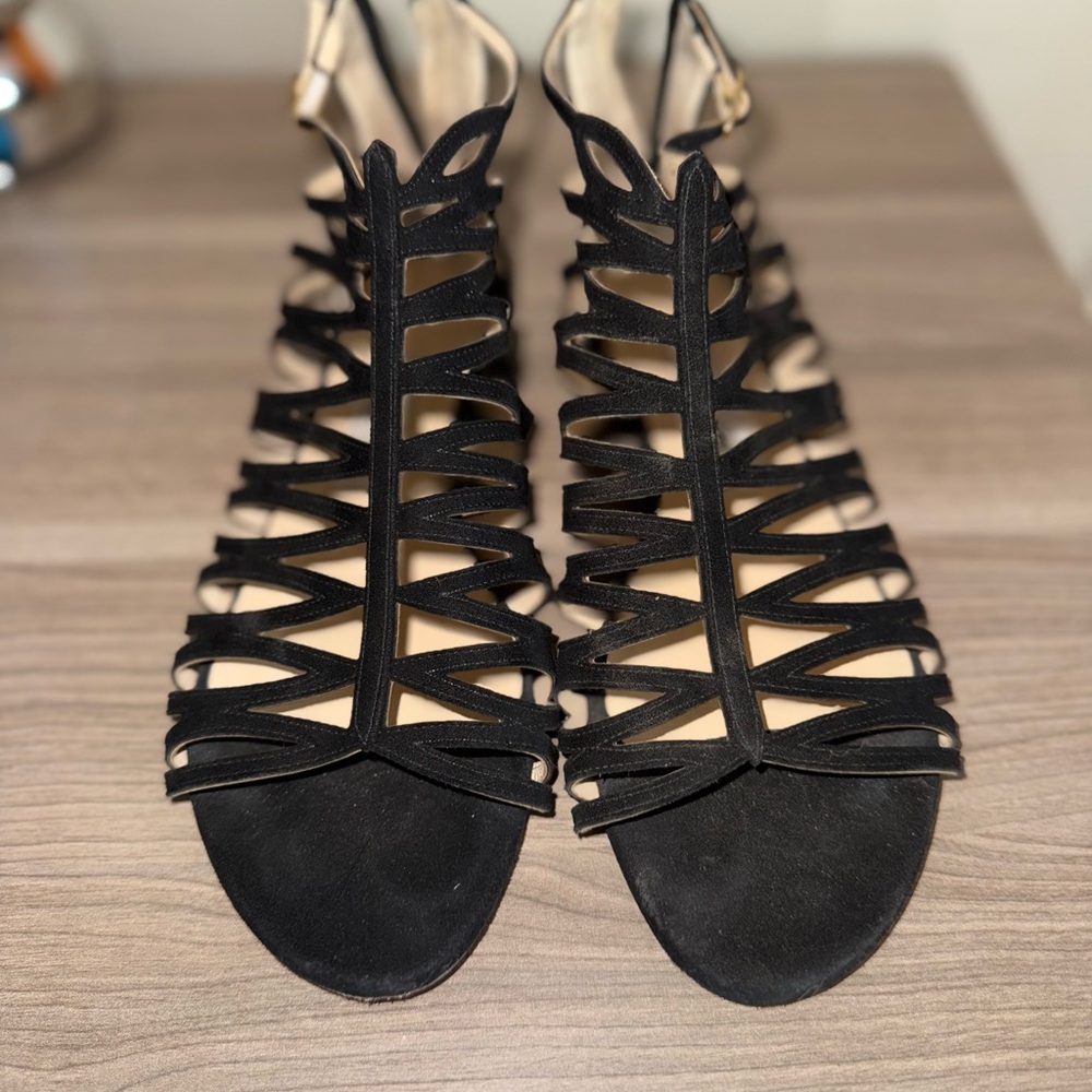 Jimmy Choo Black Strappy Sandals
